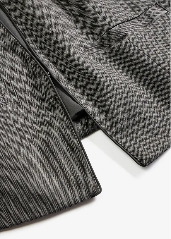 Blazer in simil lana con trama spigata, bonprix