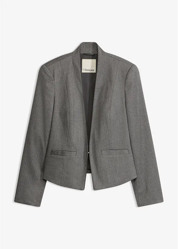 Blazer in simil lana con trama spigata, bonprix