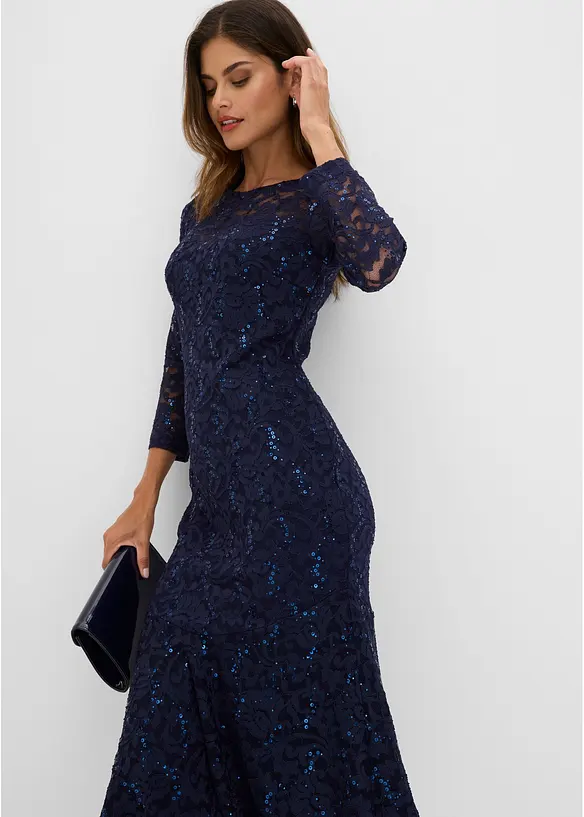Abito in pizzo con paillettes luccicanti, bonprix