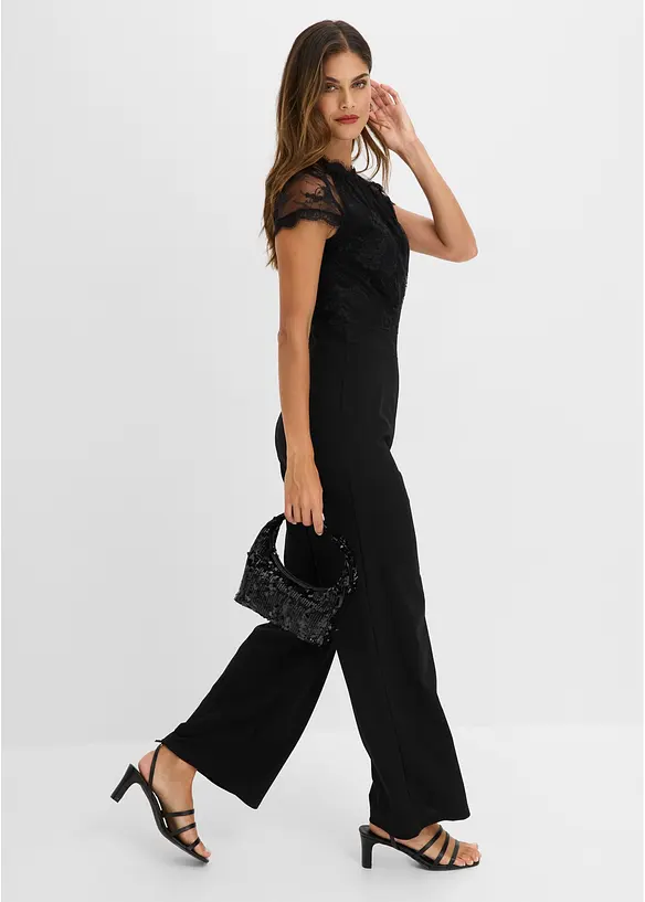 Tuta con pizzo, bonprix