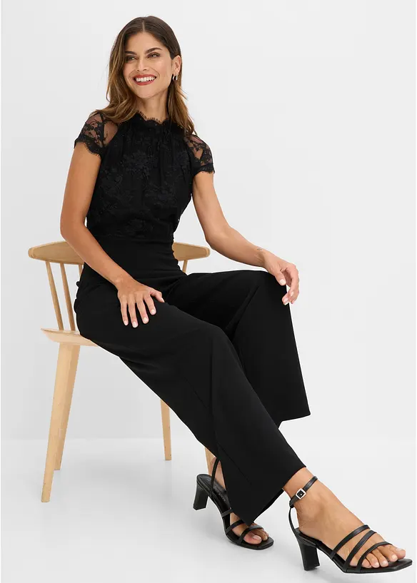 Tuta con pizzo, bonprix