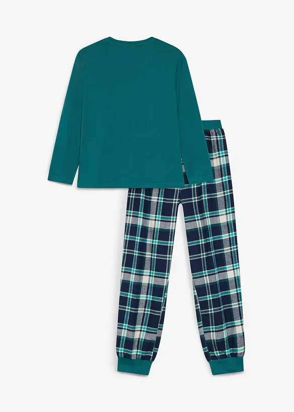 Pigiama con pantaloni in flanella di morbido cotone, bonprix