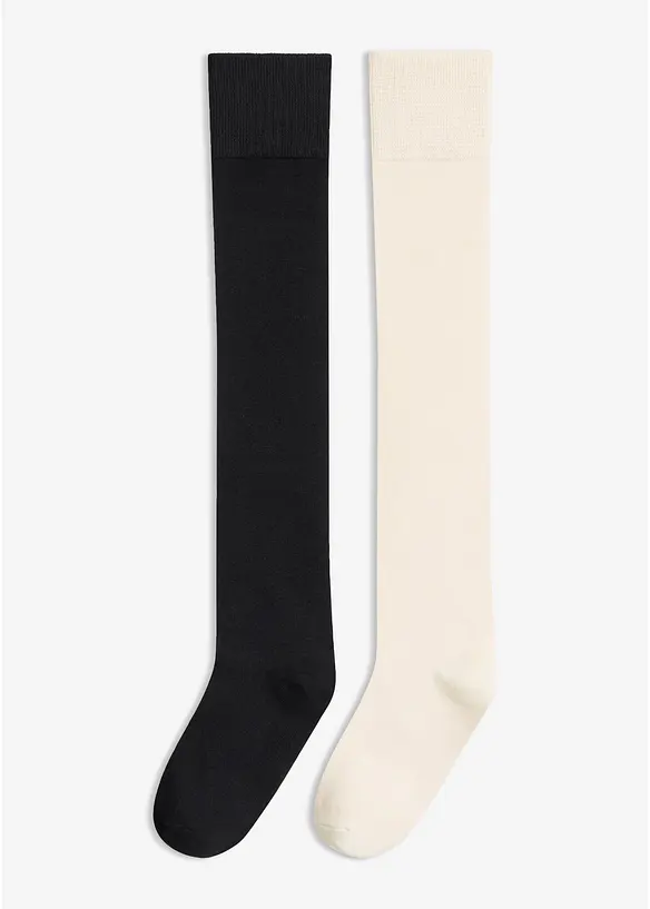 Calze parigine con cotone biologico (pacco da 2 paia), bonprix