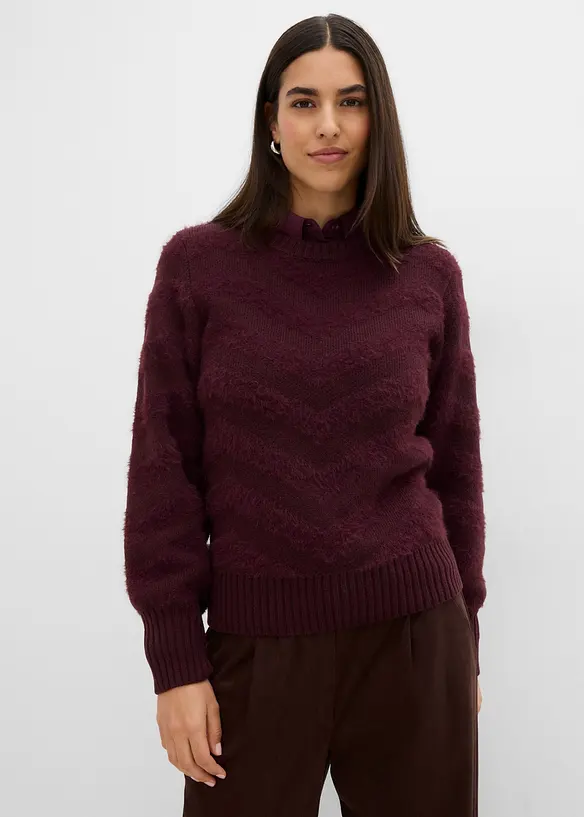 Maglione con filato soffice, bonprix