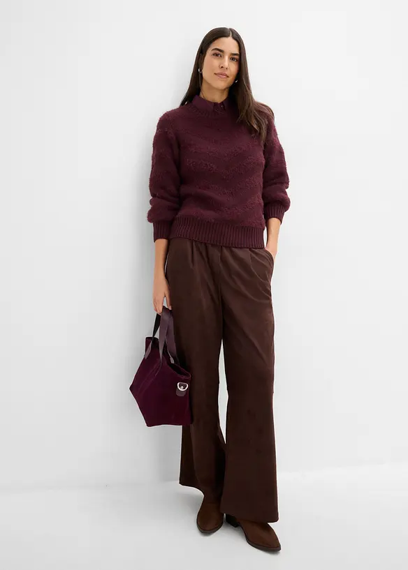 Maglione con filato soffice, bonprix