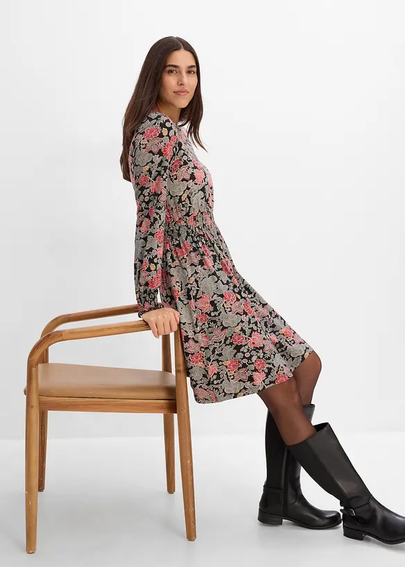 Abito di jersey misto viscosa, bonprix