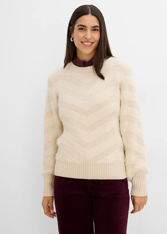 Maglione con filato soffice, bonprix