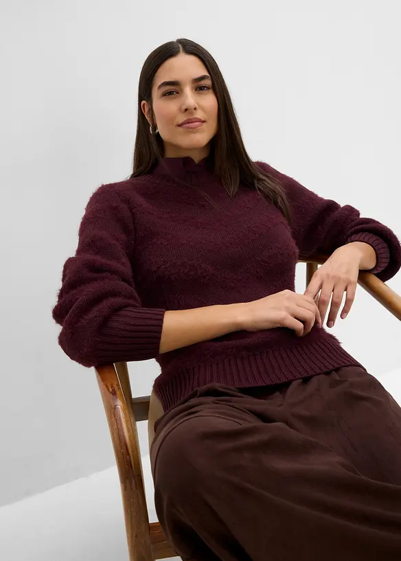 Maglione con filato soffice, bonprix