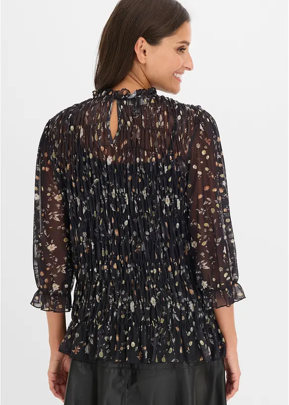 Blusa in fine mesh, bonprix