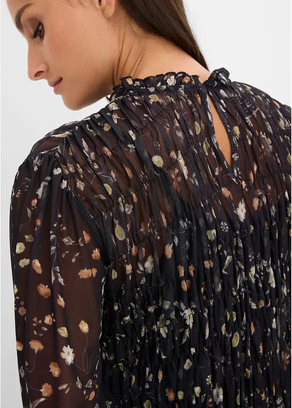 Blusa in fine mesh, bonprix