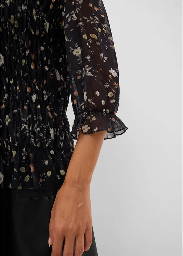Blusa in fine mesh, bonprix