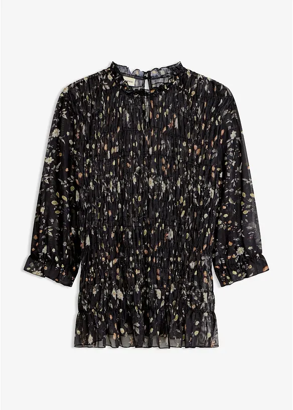 Blusa in fine mesh, bonprix