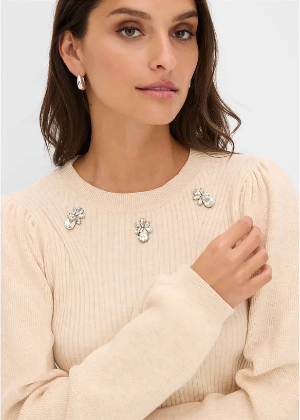 Maglione in misto viscosa morbido, bonprix