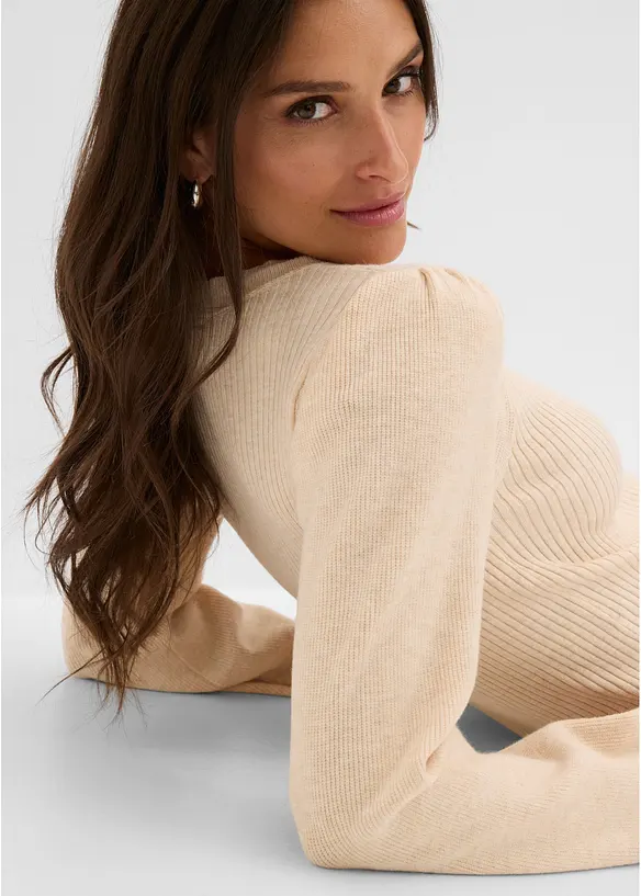 Maglione in misto viscosa morbido, bonprix