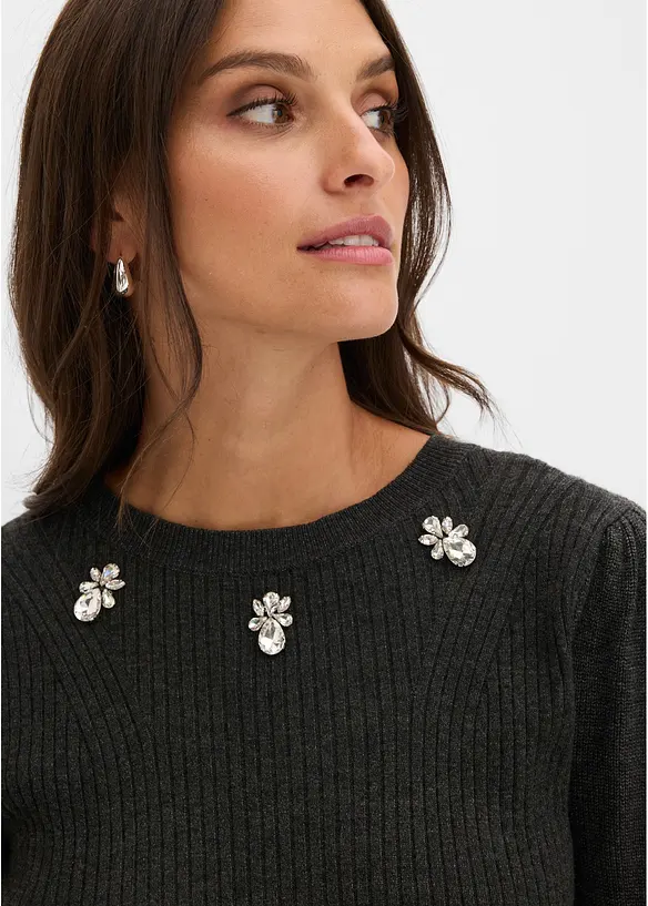 Maglione in misto viscosa morbido, bonprix