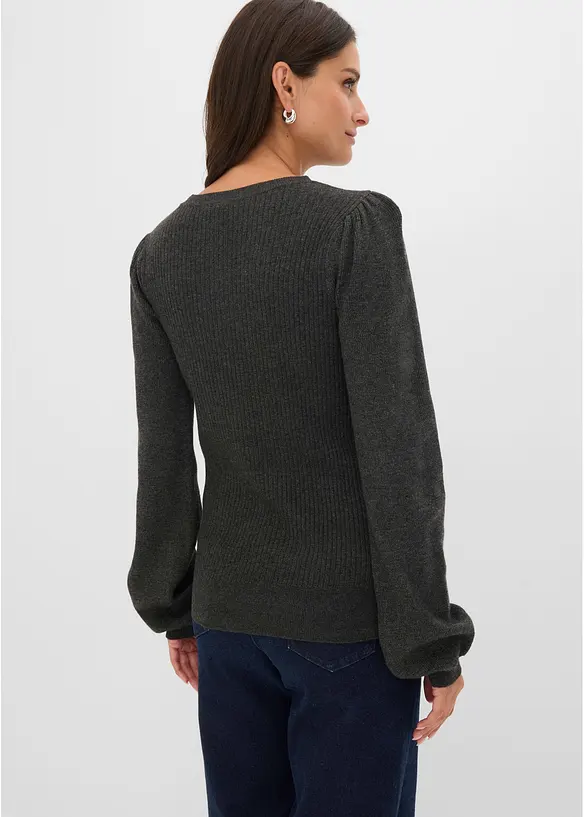 Maglione in misto viscosa morbido, bonprix
