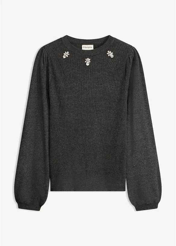 Maglione in misto viscosa morbido, bonprix