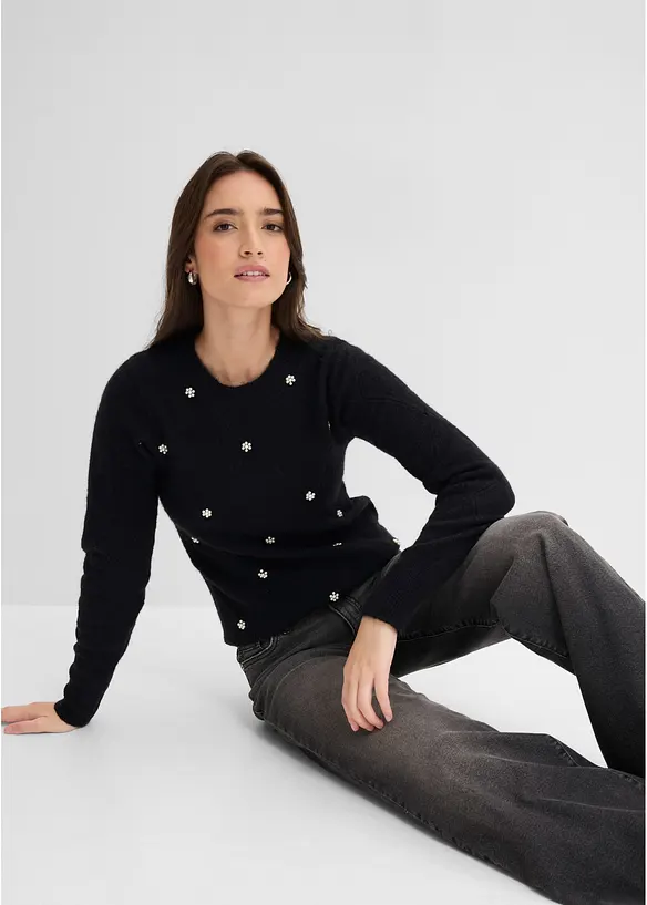 Maglione con scollo rotondo, bonprix