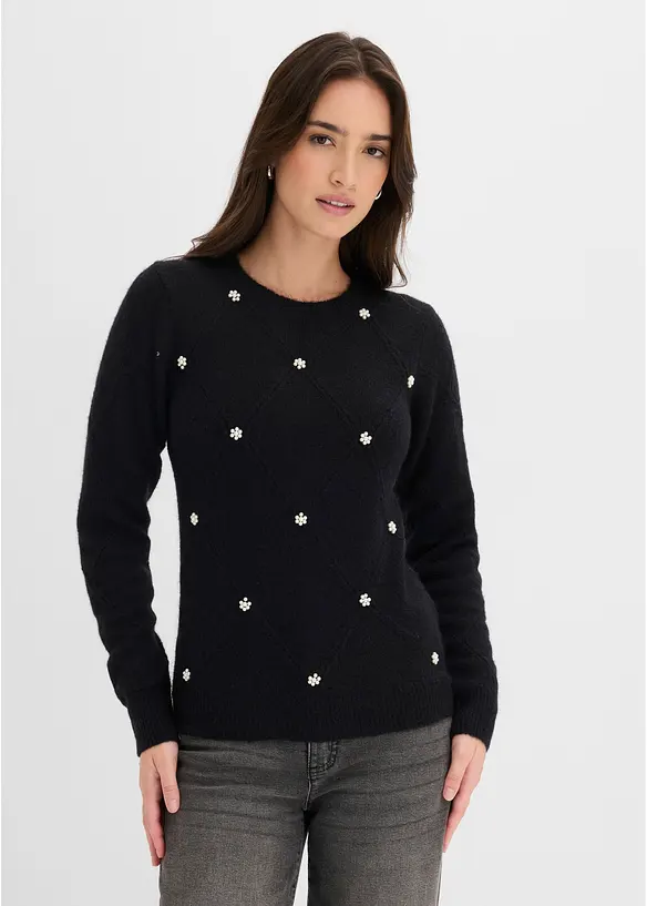 Maglione con scollo rotondo, bonprix