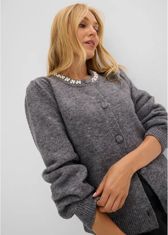Cardigan con maniche a sbuffo, bonprix