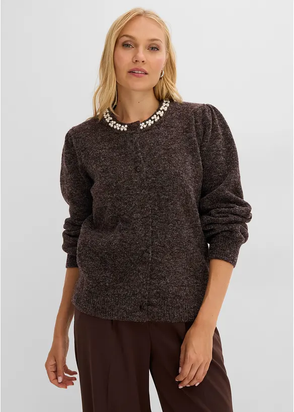 Cardigan con maniche a sbuffo, bonprix