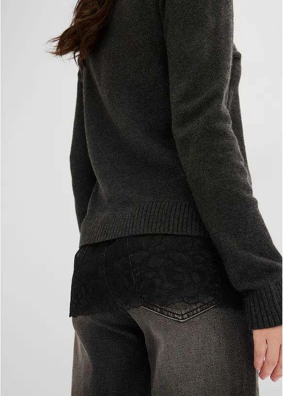 Maglione in filato fine misto viscosa, bonprix