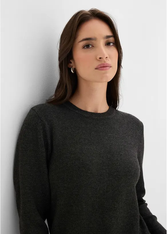 Maglione in filato fine misto viscosa, bonprix