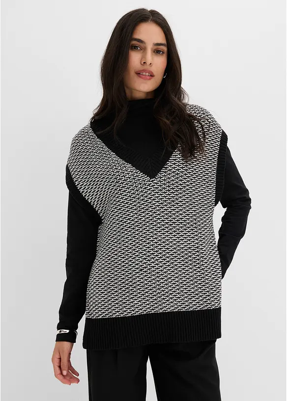 Gilet in maglia oversize, bonprix