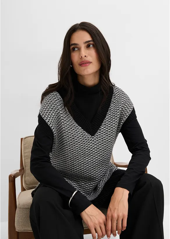 Gilet in maglia oversize, bonprix