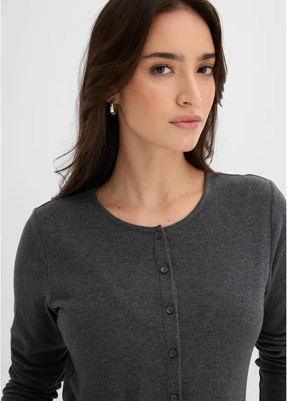 Maglia 2 in 1 con pizzo, bonprix