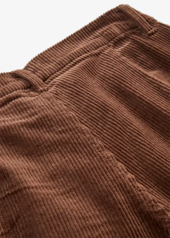 Pantaloni in velluto a coste di cotone elasticizzato, bonprix
