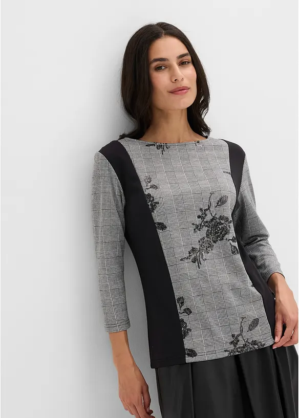 Maglia jacquard con ricami, bonprix