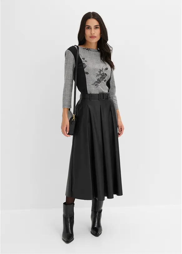 Maglia jacquard con ricami, bonprix