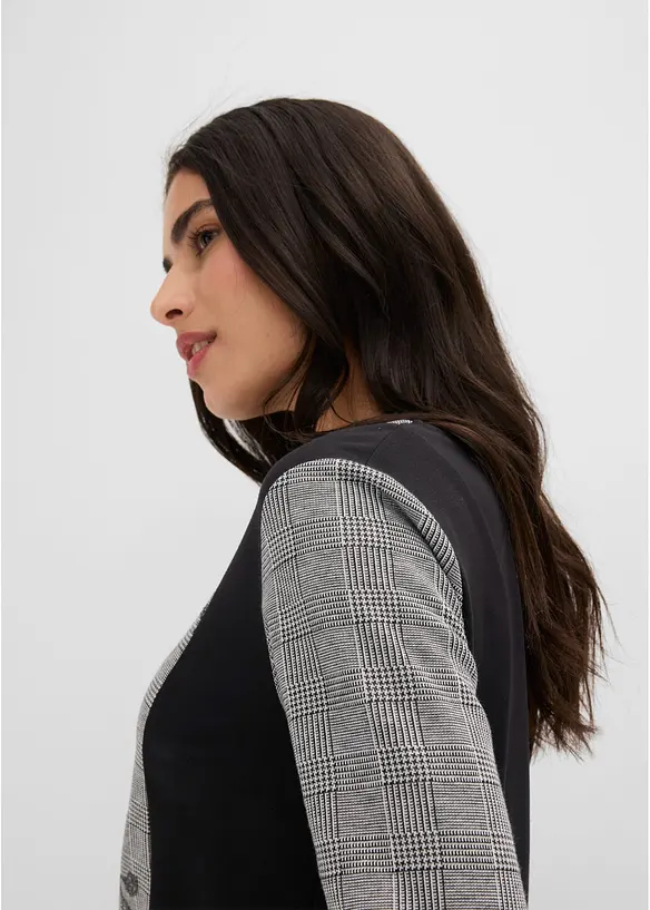 Maglia jacquard con ricami, bonprix