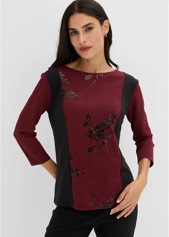 Maglia jacquard con ricami, bonprix