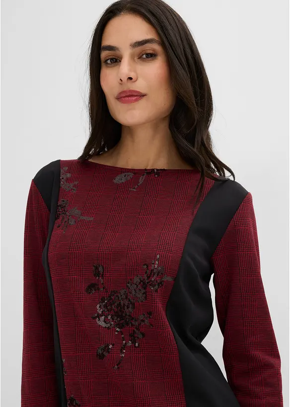 Maglia jacquard con ricami, bonprix