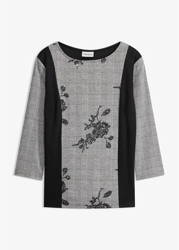 Maglia jacquard con ricami, bonprix