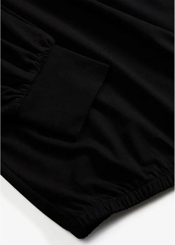 Maglia lunga in viscosa con maniche a pipistrello, bonprix
