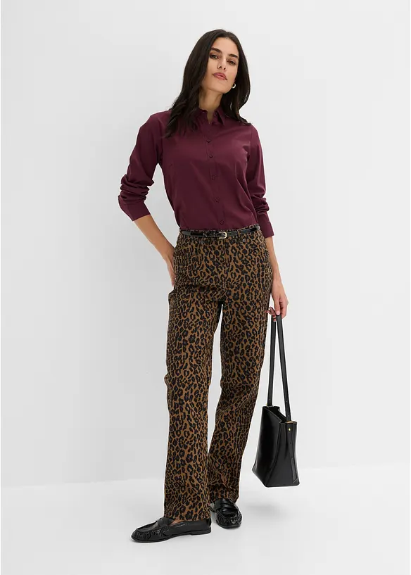 Pantaloni elasticizzati in cotone, bonprix