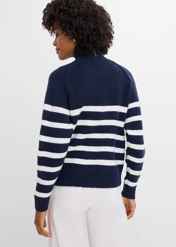 Maglione ampio a collo alto, bonprix