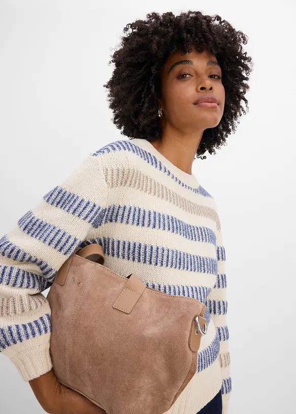 Maglione in maglia operata, bonprix