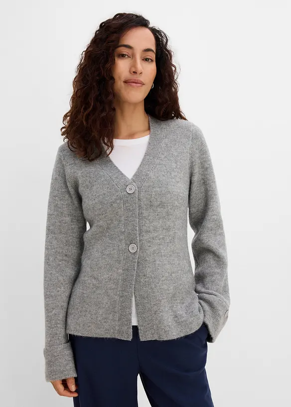 Cardigan in maglia fine sfiancato, bonprix
