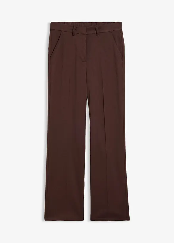 Pantaloni in misto viscosa effetto lana, bonprix