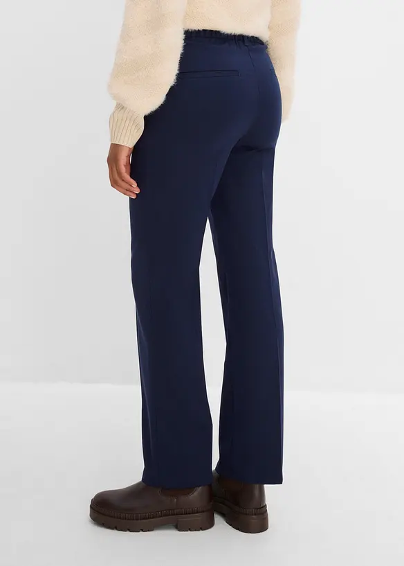 Pantaloni in misto viscosa effetto lana, bonprix