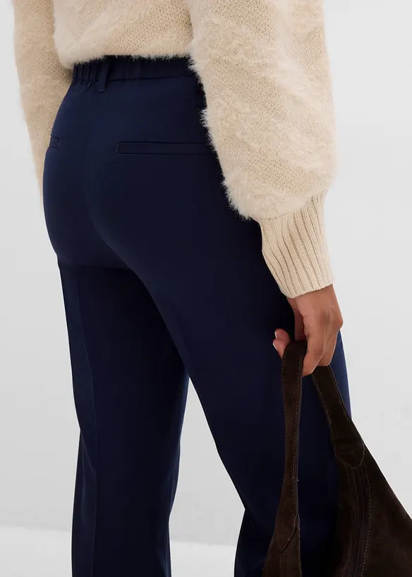 Pantaloni in misto viscosa effetto lana, bonprix
