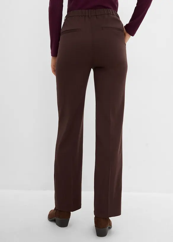 Pantaloni in misto viscosa effetto lana, bonprix