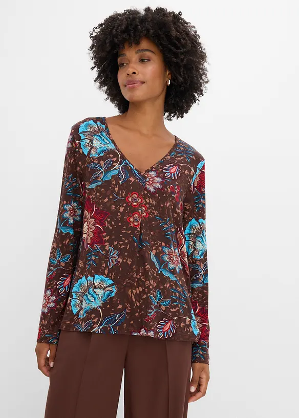 Maglia lunga in viscosa fluida, bonprix