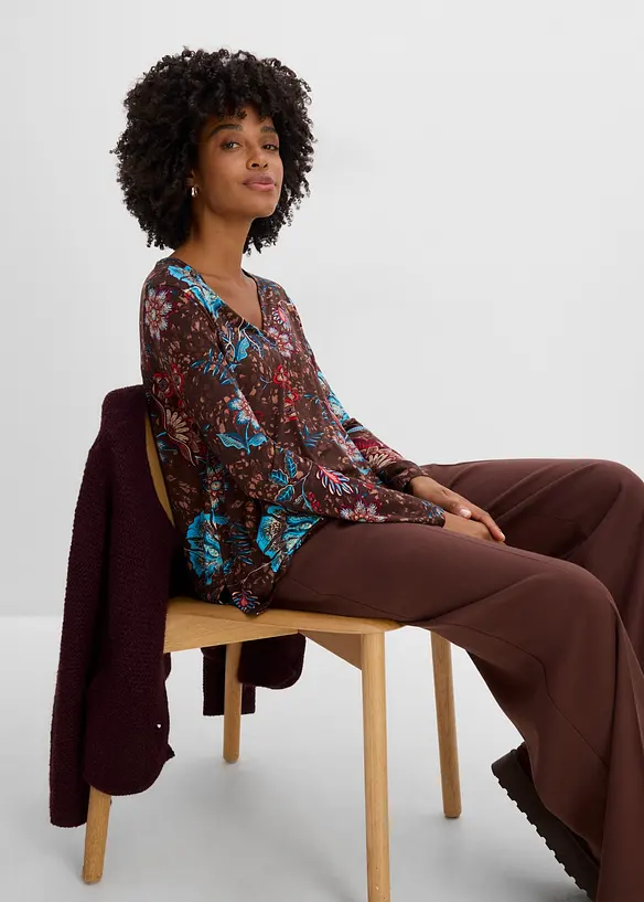 Maglia lunga in viscosa fluida, bonprix