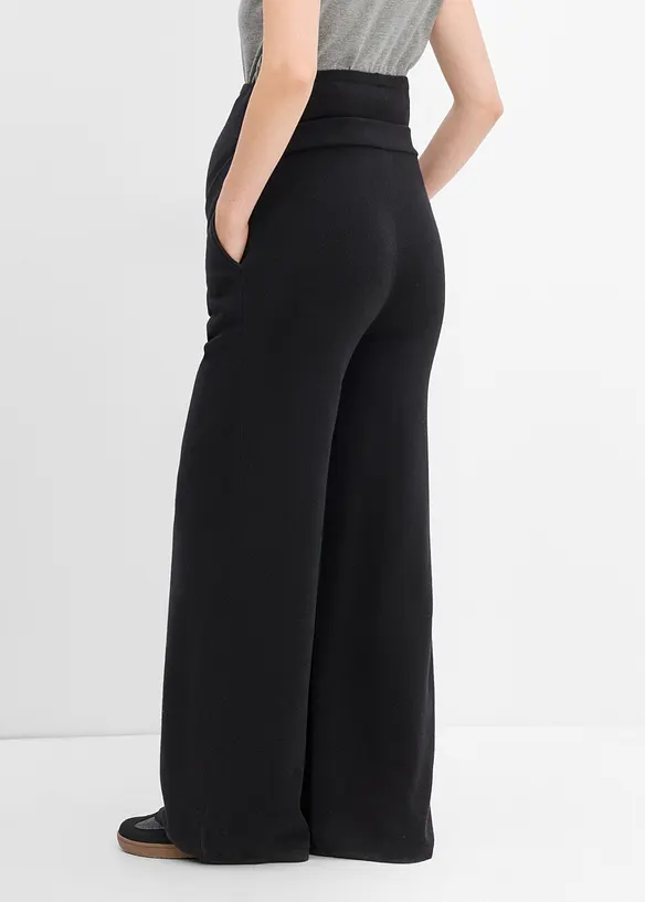 Pantaloni pr&eacute;maman a gamba dritta in morbida maglia, bonprix