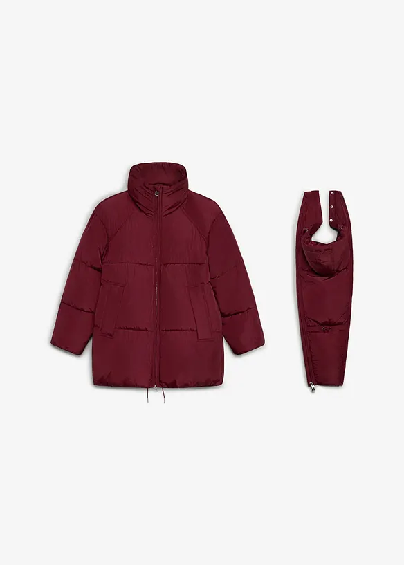 Giacca pr&eacute;maman oversize 3-in-1, calda e imbottita, con inserto babywearing., bonprix